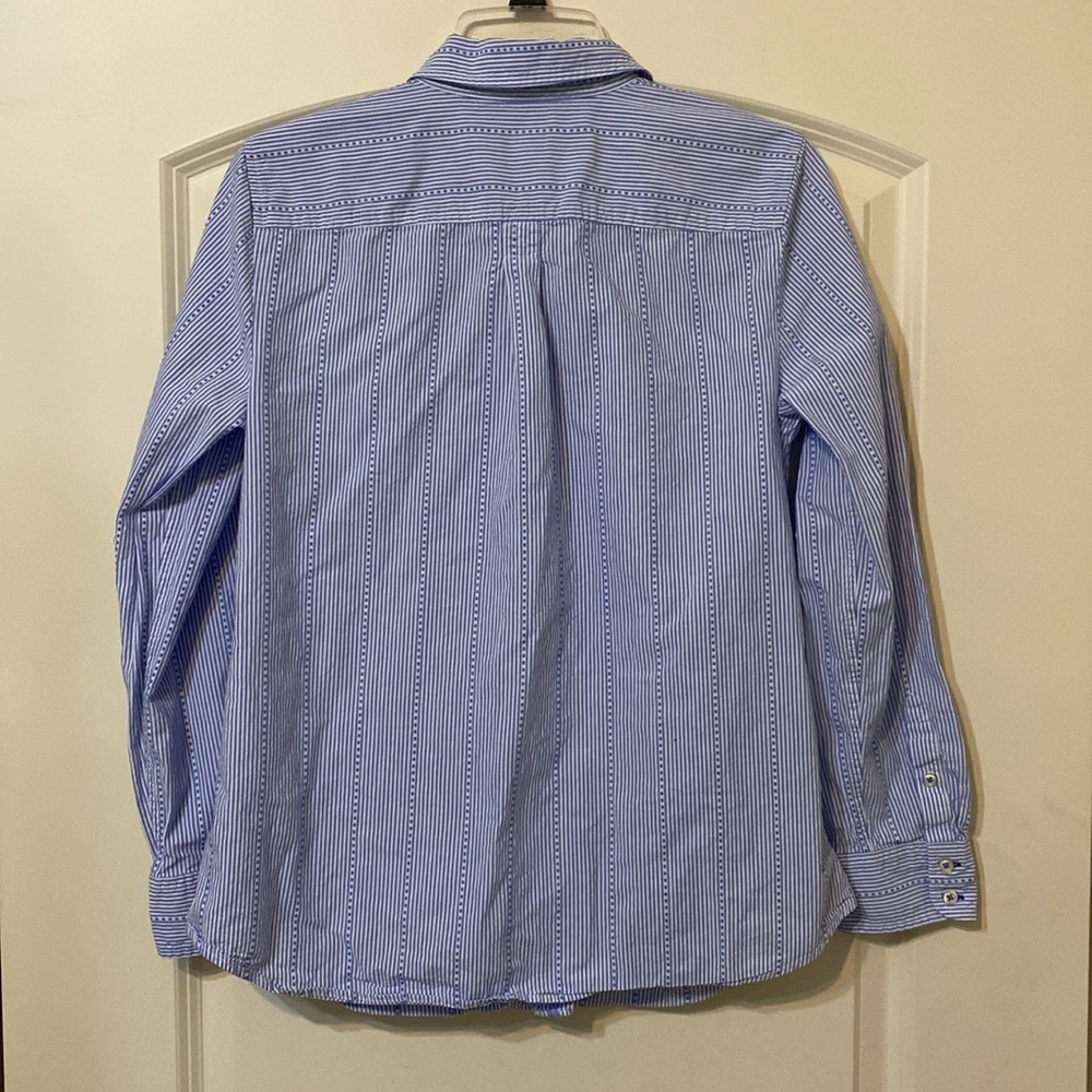 Talbots Stripe Pattern Button Down Size M - image 5